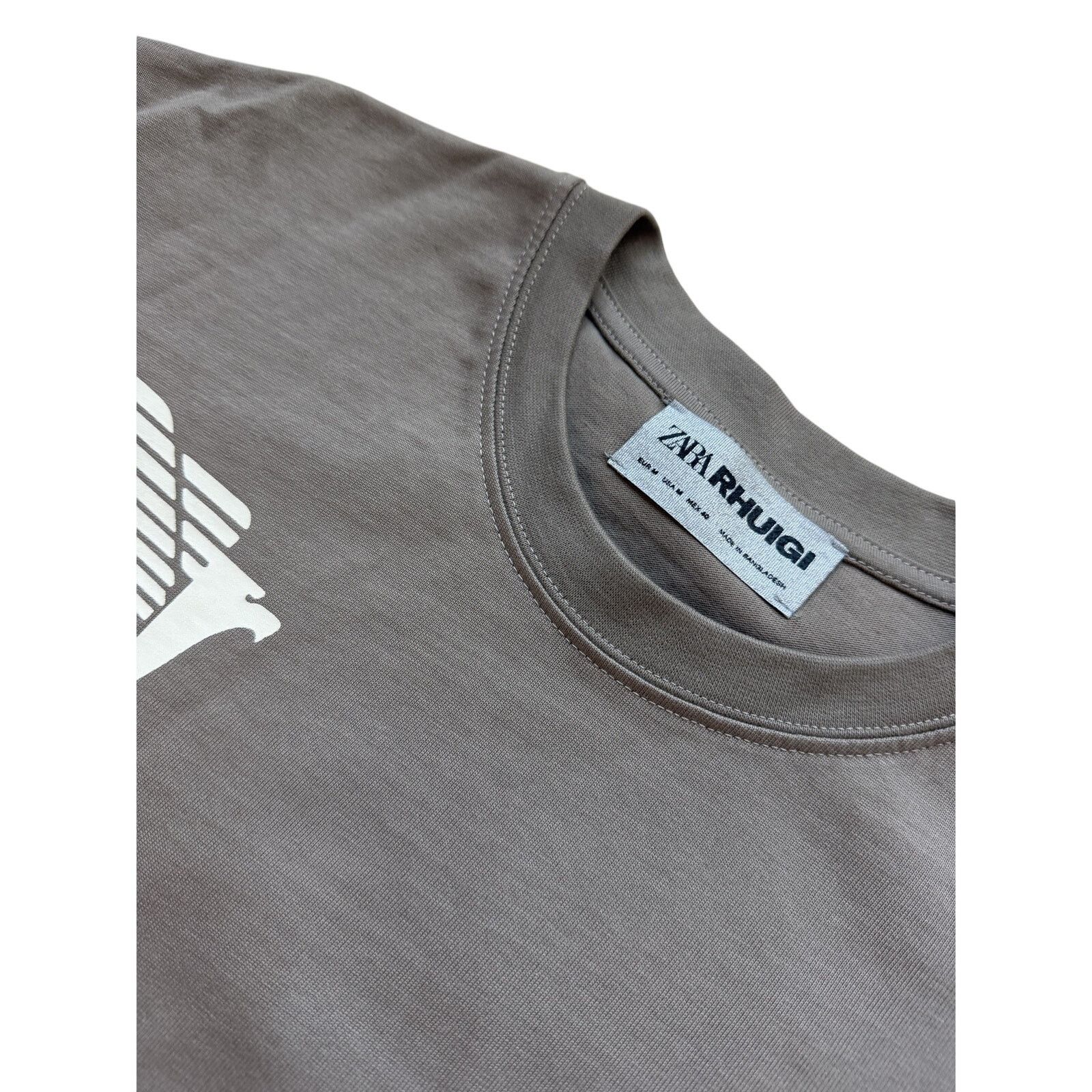Rhude × Zara Zara x Rhuigi Beige Human Uniform RHU Redesigning T-Shirt Size US M / EU 48-50 / 2 - 3 Thumbnail
