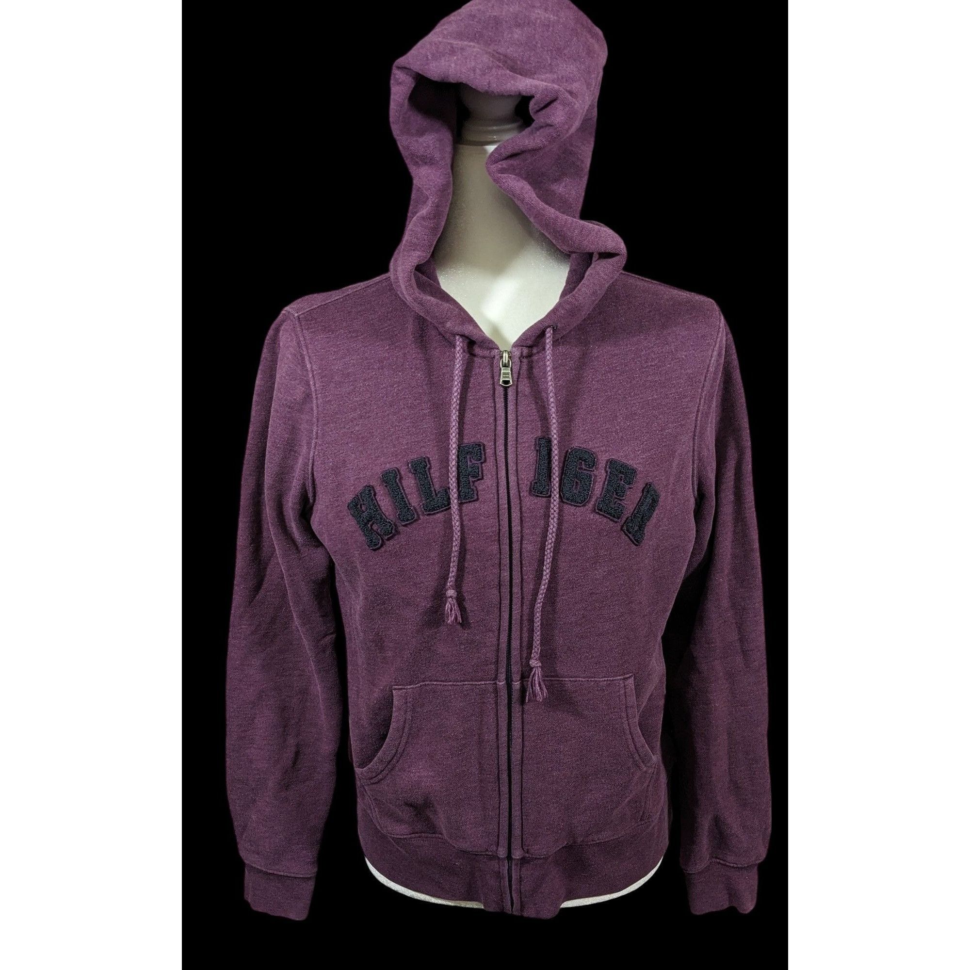 Tommy Hilfiger Preppy Purple Zip Hoodie by Tommy Hilfiger Size M / US 6-8 / IT 42-44 - 1 Thumbnail