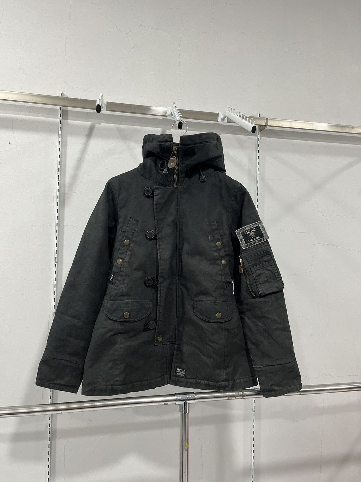 Versace Jeans Couture Versace Jeans Couture Fur Parka Canvas Duck Material Size US L / EU 52-54 / 3 - 1 Thumbnail