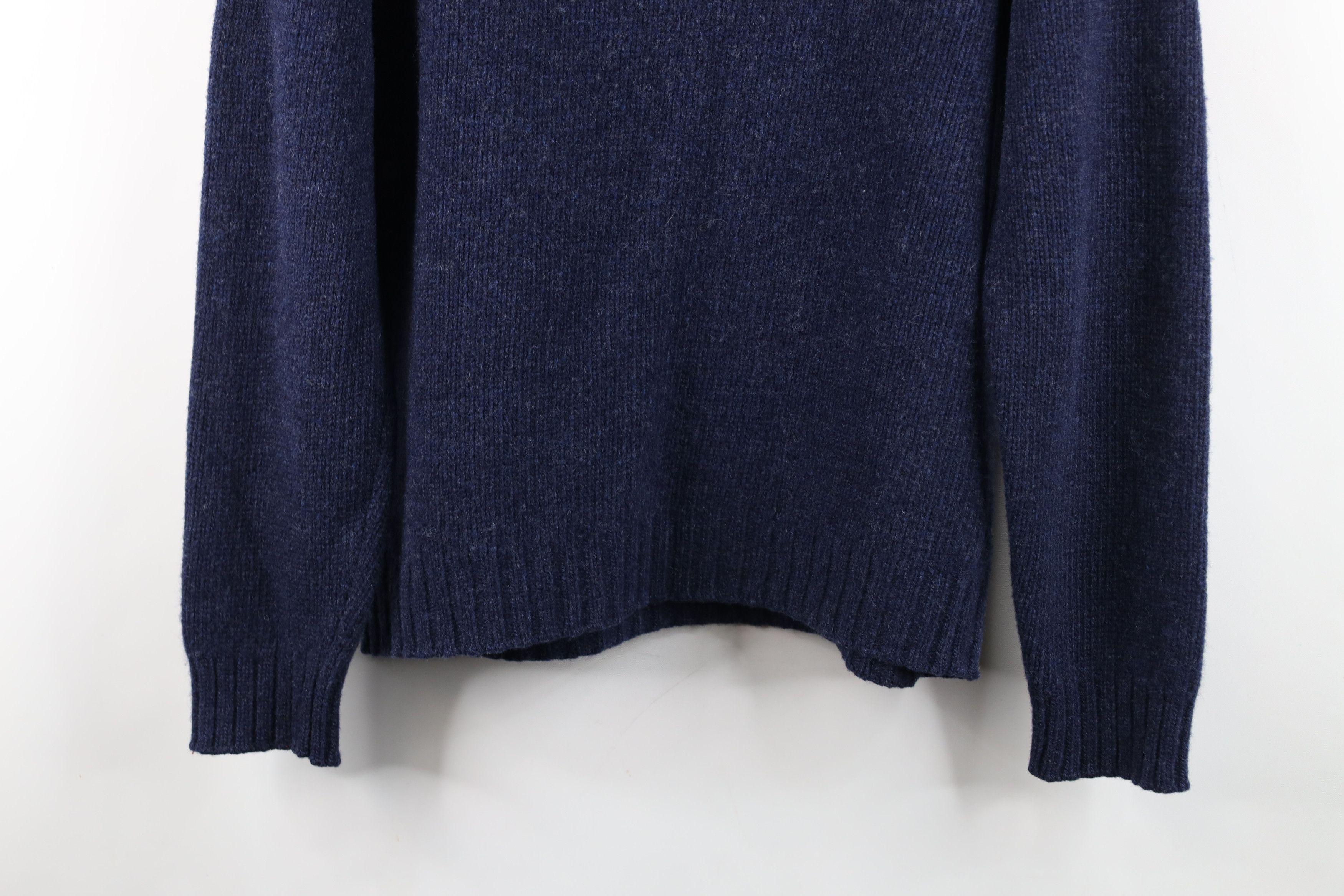 Vintage Vintage 90s Streetwear Lambswool Ribbed Knit V-Neck Sweater Size US M / EU 48-50 / 2 - 9 Thumbnail