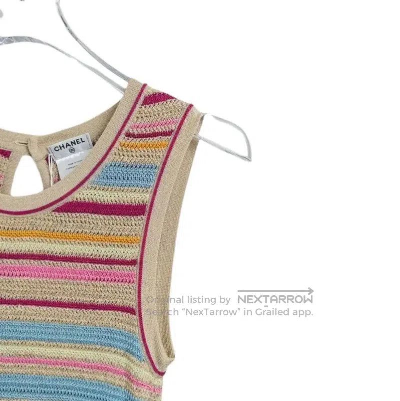 Chanel Chanel Colorful Striped Cotton Blend Dress . Size S / US 4 / IT 40 - 3 Thumbnail