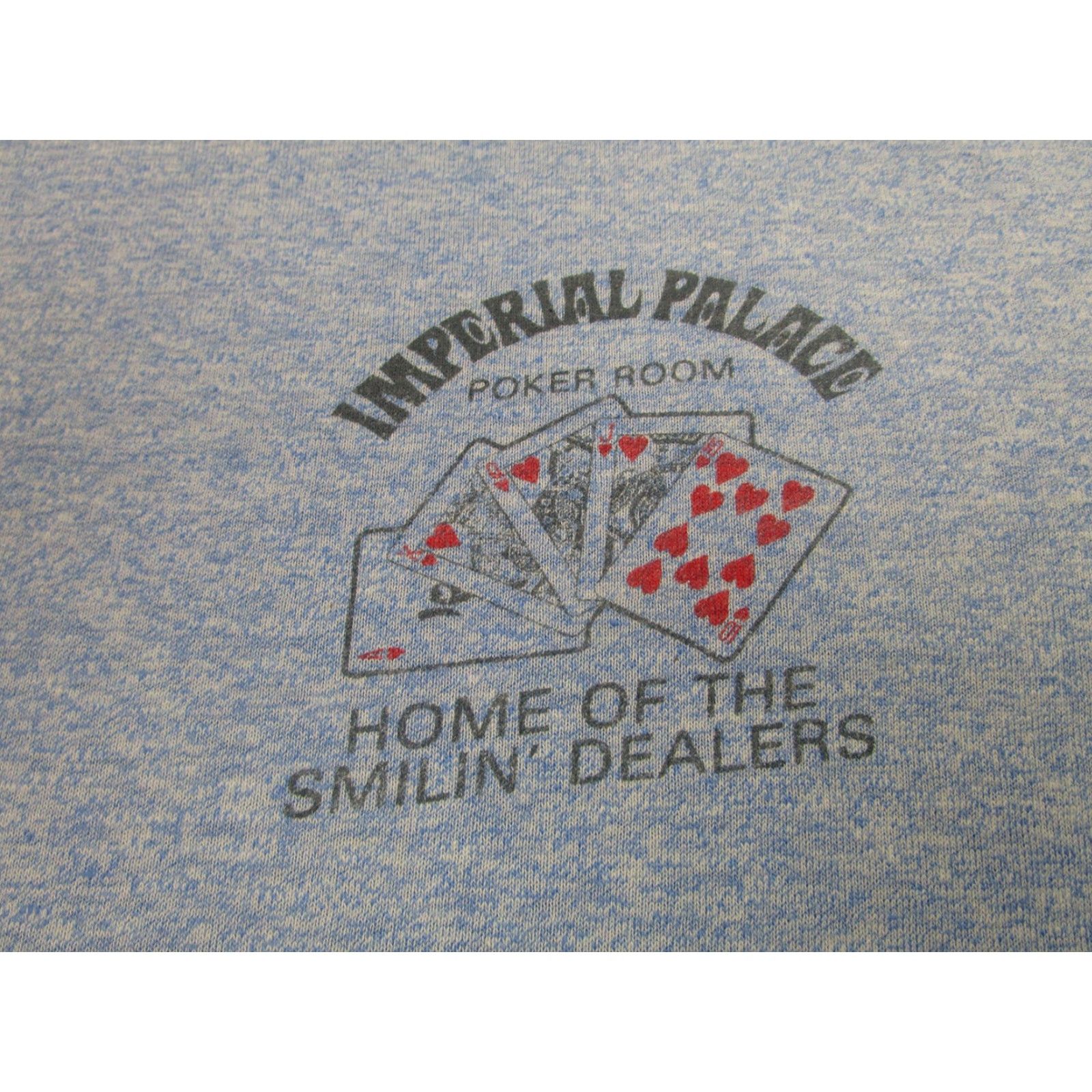 Imperial VINTAGE Imperial Palace Shirt Mens Large Blue Poker Room Las Vegas Ringer 80s Size US L / EU 52-54 / 3 - 5 Thumbnail