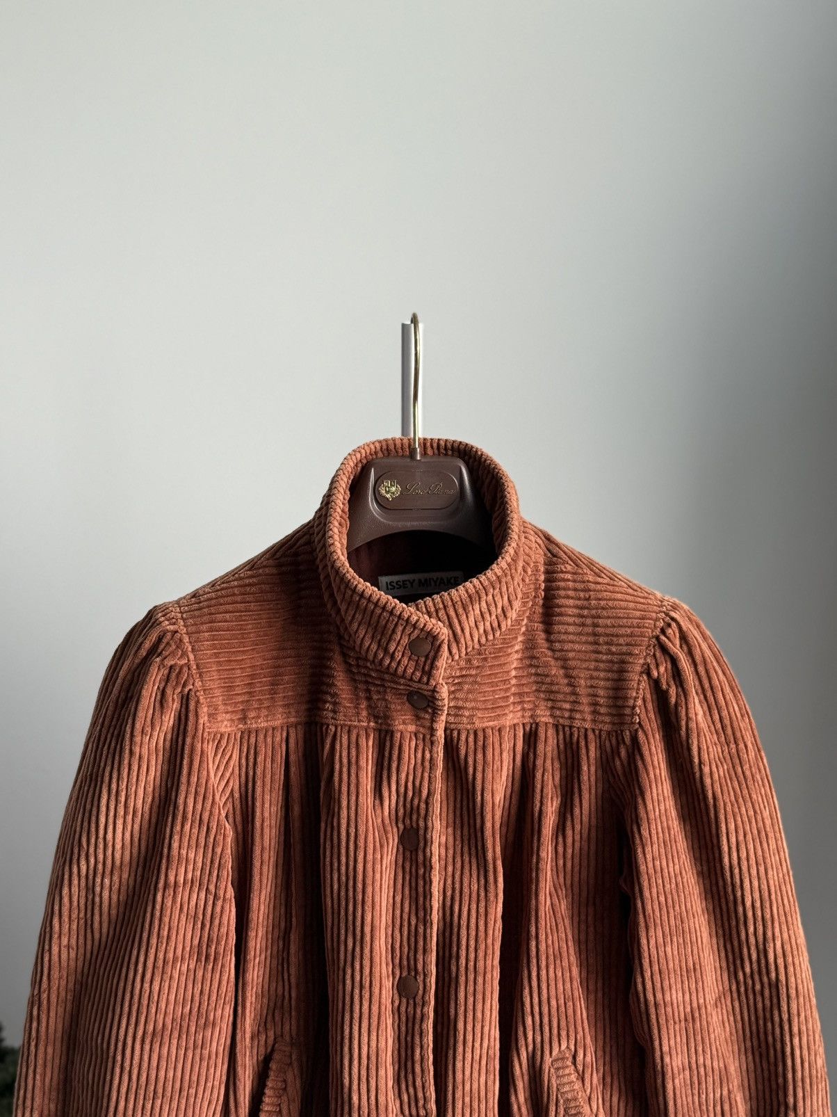Issey Miyake ARCHIVAL 80s Issey Miyake Corduroy Jacket Japan Brown Wmns Size S / US 4 / IT 40 - 4 Thumbnail