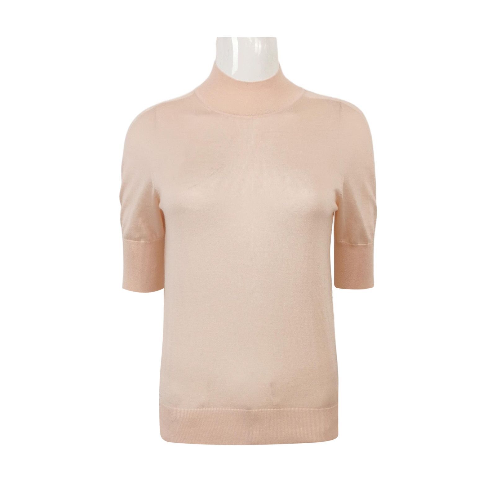 Jil Sander JIL SANDER JIL SANDER Velvet Blend Solid Color Round Neck Size US S / EU 44-46 / 1 - 1 Thumbnail