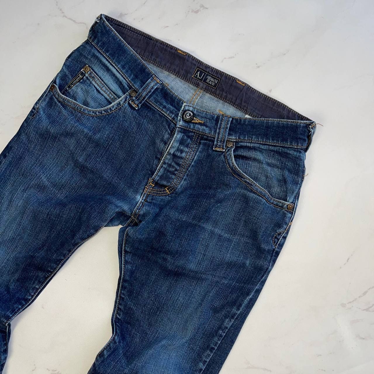 Armani Armani Metal Logo Jeans denim pants vintage y2k streetwear Size US 31 - 2 Thumbnail