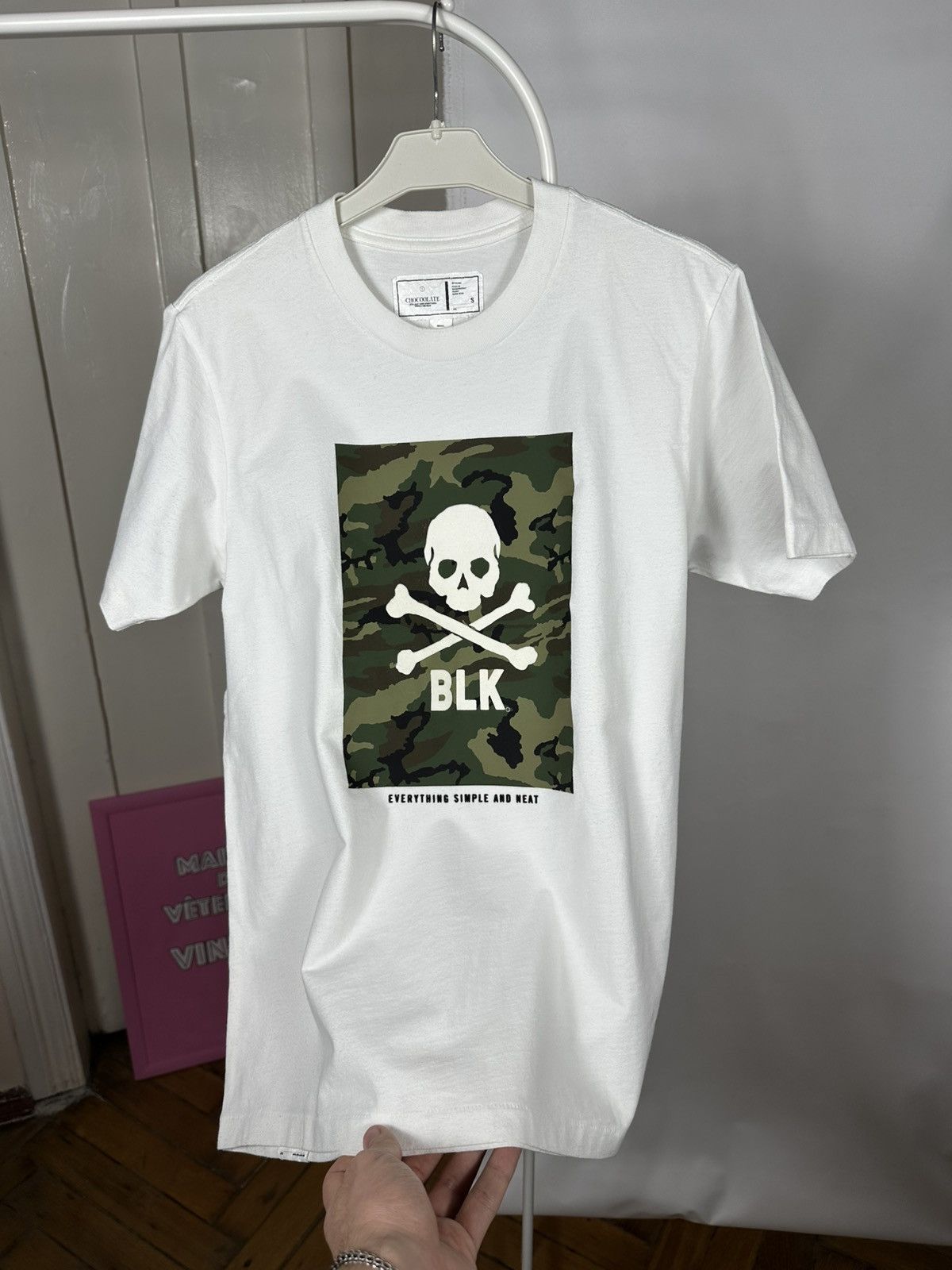 CHOCOOLATE Chocoolate BLK Skull Camo Single Stitch T Shirt Size US S / EU 44-46 / 1 - 7 Thumbnail