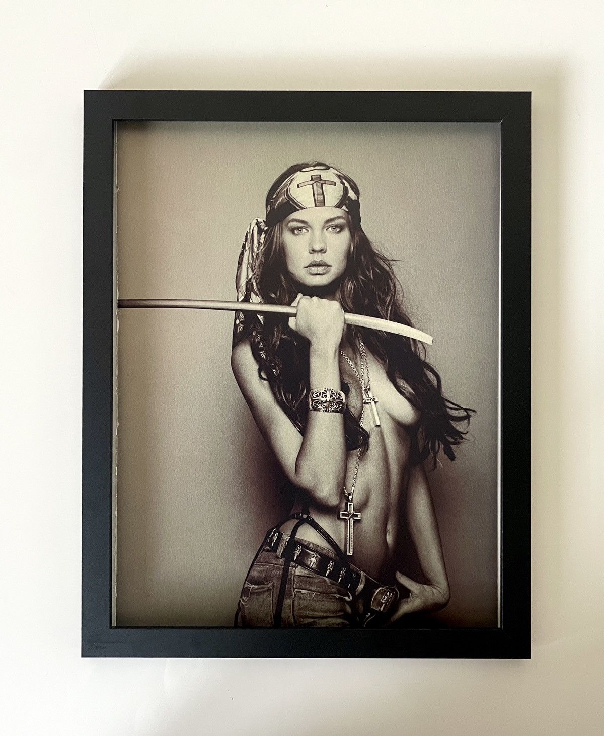 Chrome Hearts Chrome Hearts Hot girl photo Poster framed 9x11 Size ONE SIZE - 1 Thumbnail