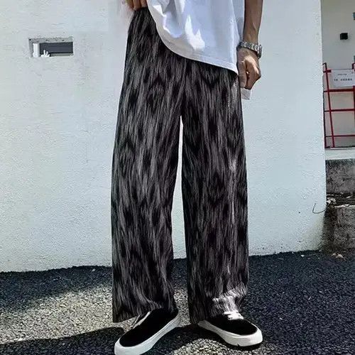 Jean Men Casual Pants Tie Dye Elastic Waist Streetwear Size US 37 - 3 Thumbnail