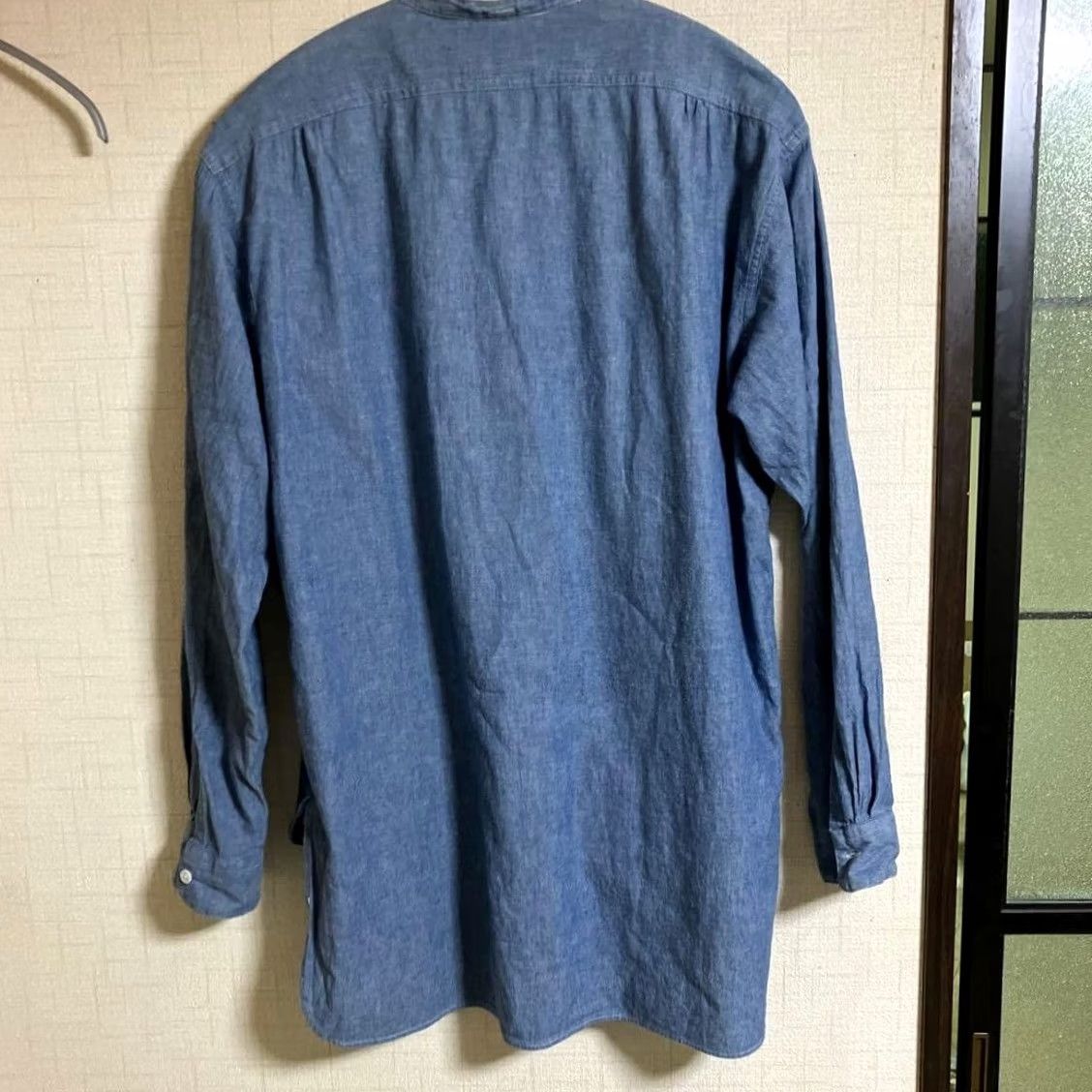 Ralph Lauren RRL Ralph Lauren Band-collar Denim Shirt Blue Size M Casual good condition Used Shirt Men M Blue Denim Band-collar Button-Up Size US M / EU 48-50 / 2 - 2 Thumbnail