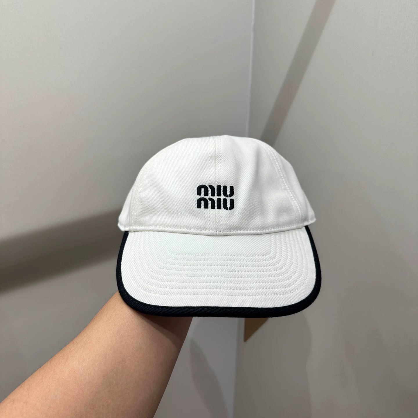 Miu Miu MIU MIU slogan embroidery cap feb502 M Size ONE SIZE - 1 Thumbnail