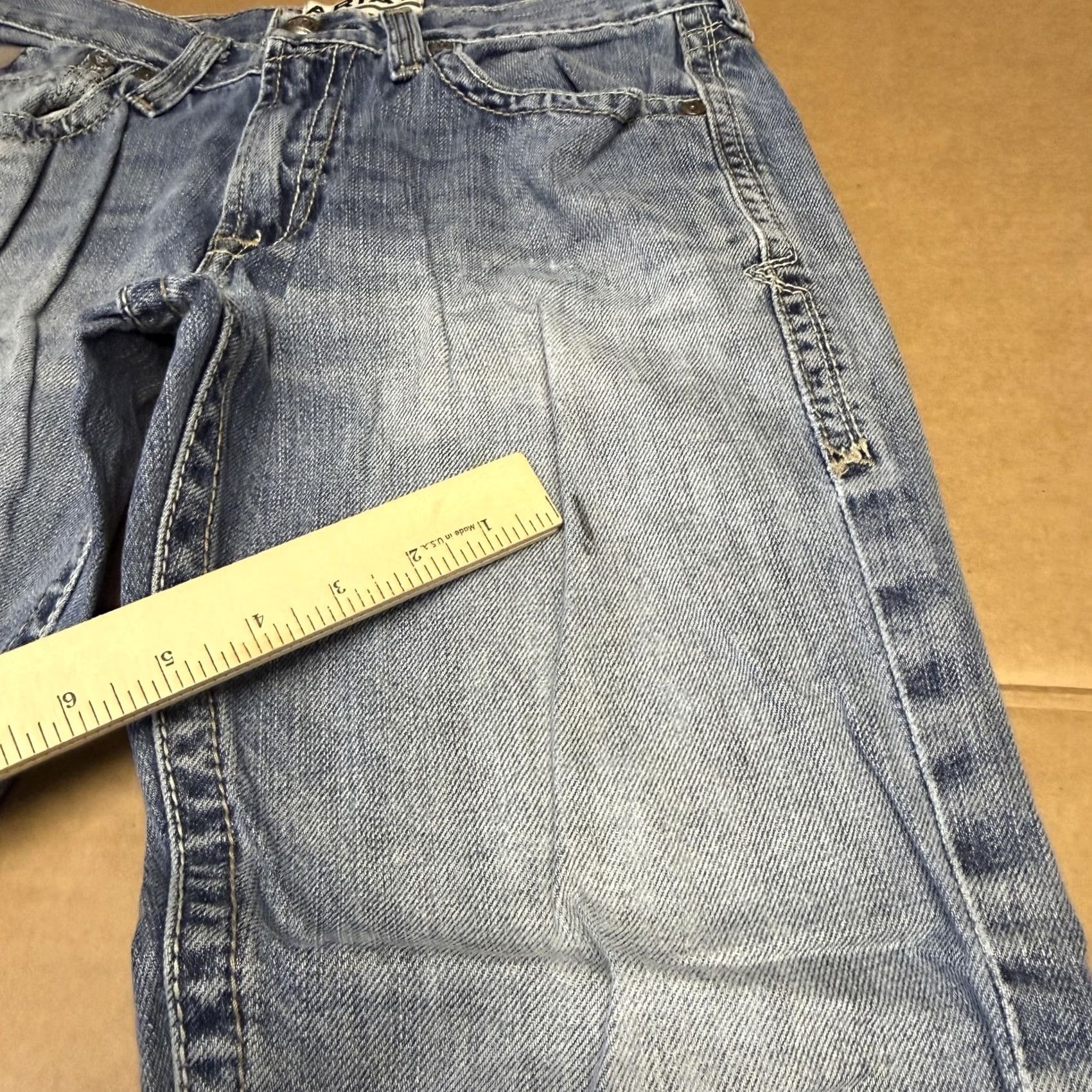 Ariat Ariat M5 Deadrun Arrowhead Straight Leg Jeans Mens 30x29 Blue Light Wash Denim Size US 30 / EU 46 - 3 Thumbnail