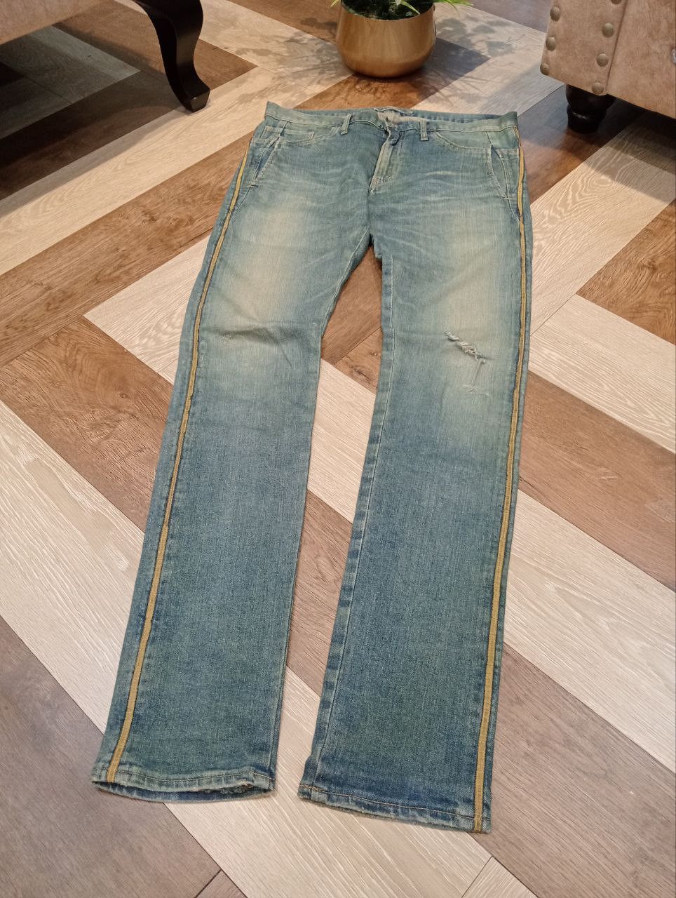 Maison MIHARA YASUHIRO MIHARAYASUHIRO JAPAN WASHED STRETCH DENIM PANTS Size US 34 / EU 50 - 3 Thumbnail