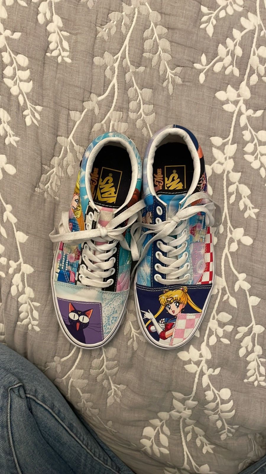 Vans EUC Vans x Sailor Moon Old Skool Skate Shoe Patchwork Sz 7.5 Size US 7.5 / EU 40-41 - 5 Thumbnail