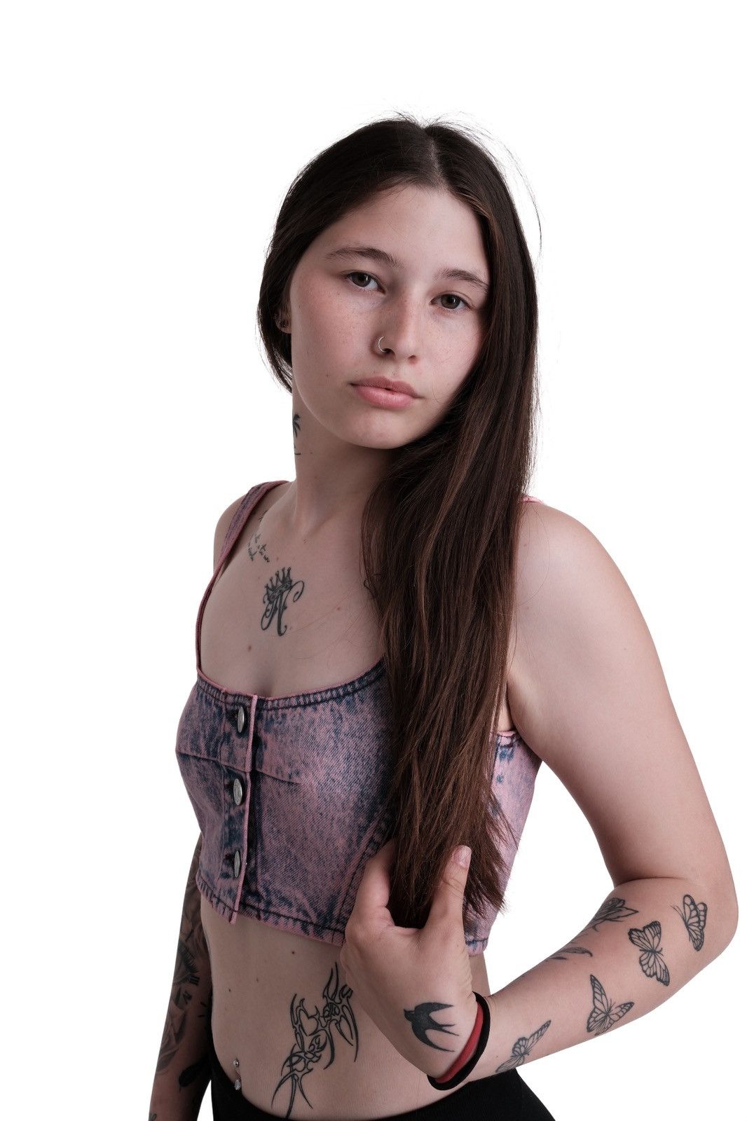 Marni Marni Pink Paneled Denim Tank top Size S / US 4 / IT 40 - 1 Thumbnail