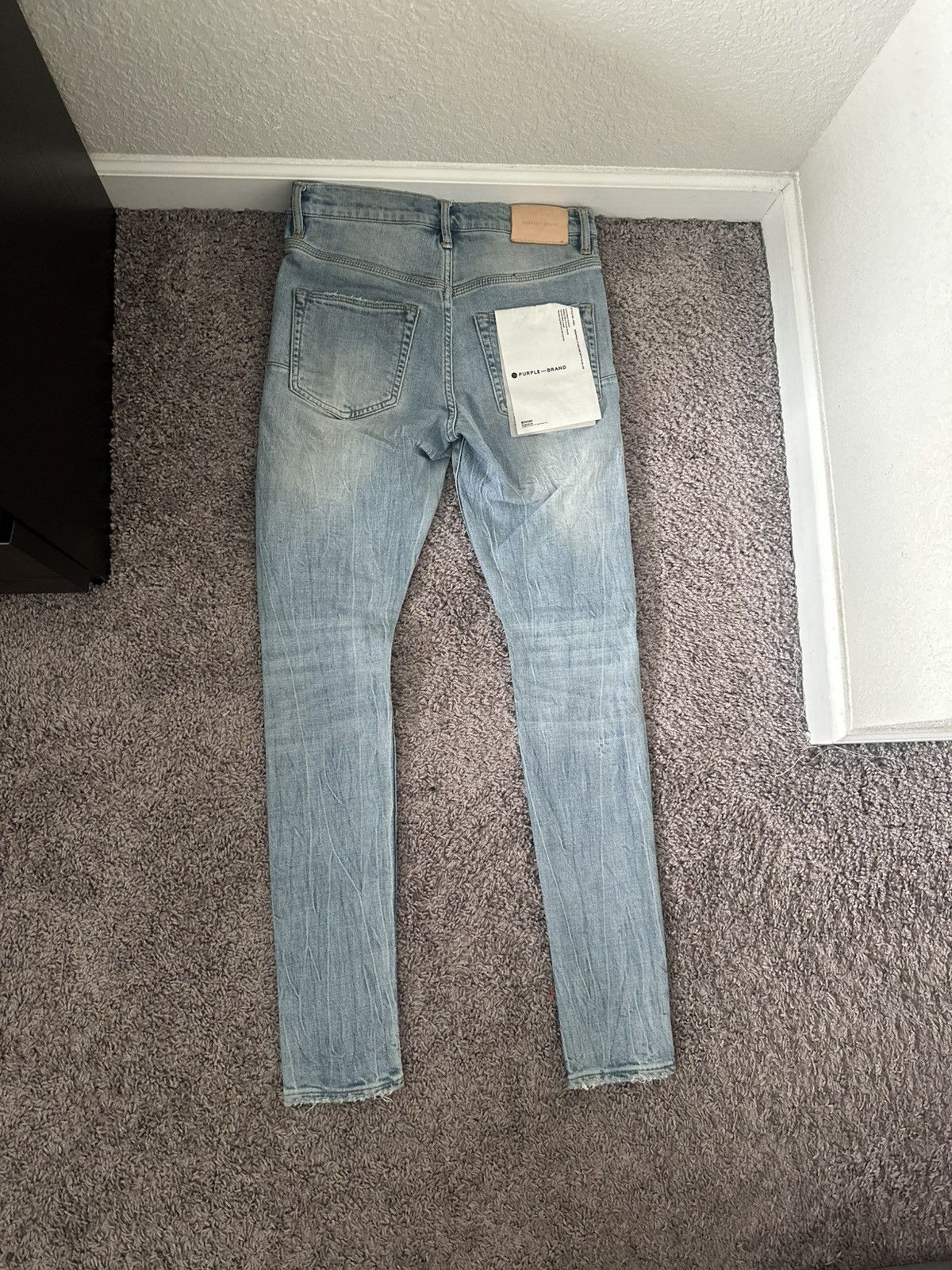Purple Brand P002 Light Indigo Blowout Size US 28 / EU 44 - 2 Thumbnail