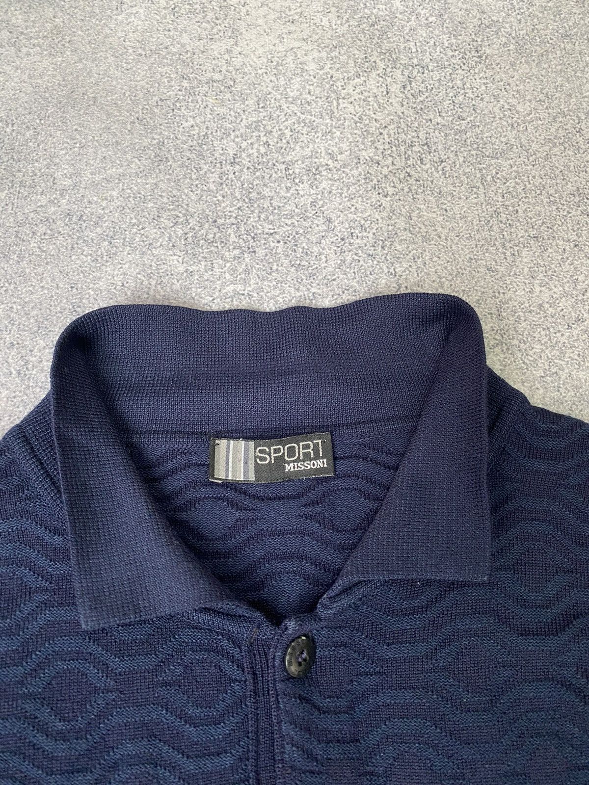 Missoni × Vintage Vintage Missoni Sport Navy Sweater Size US L / EU 52-54 / 3 - 4 Thumbnail