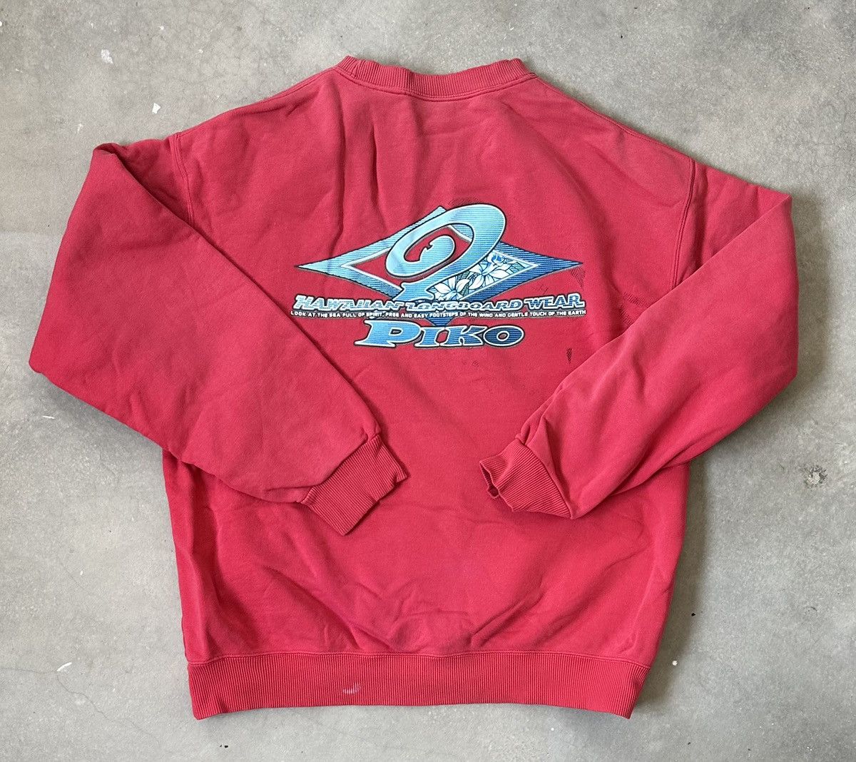 VINTAGE PIKO SURF DISTRESSED SWEATSHIRT