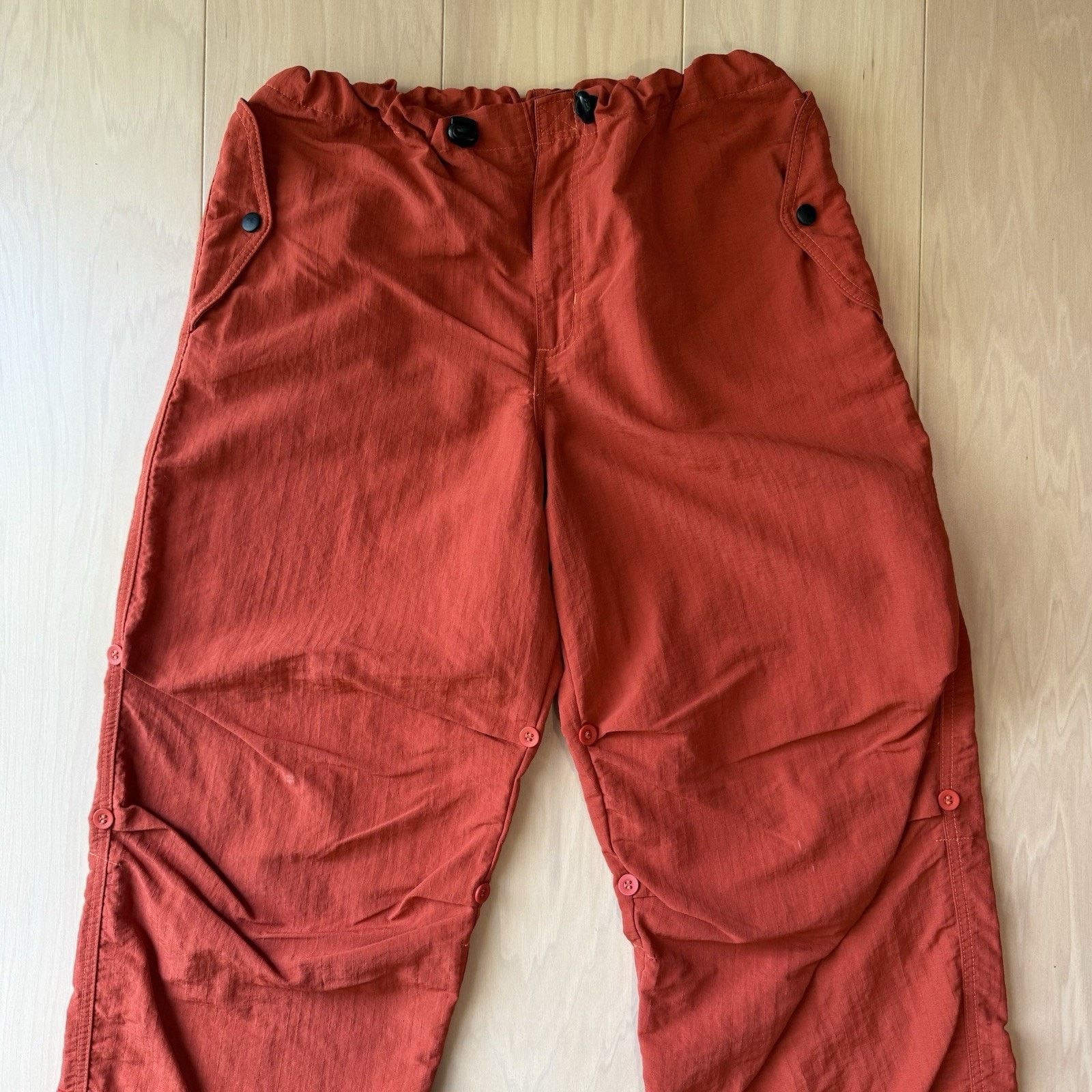 Vintage Vintage Dragon Cargo Pants 28 Orange Red Y2K Baggy TagRag Size US 28 / EU 44 - 3 Thumbnail