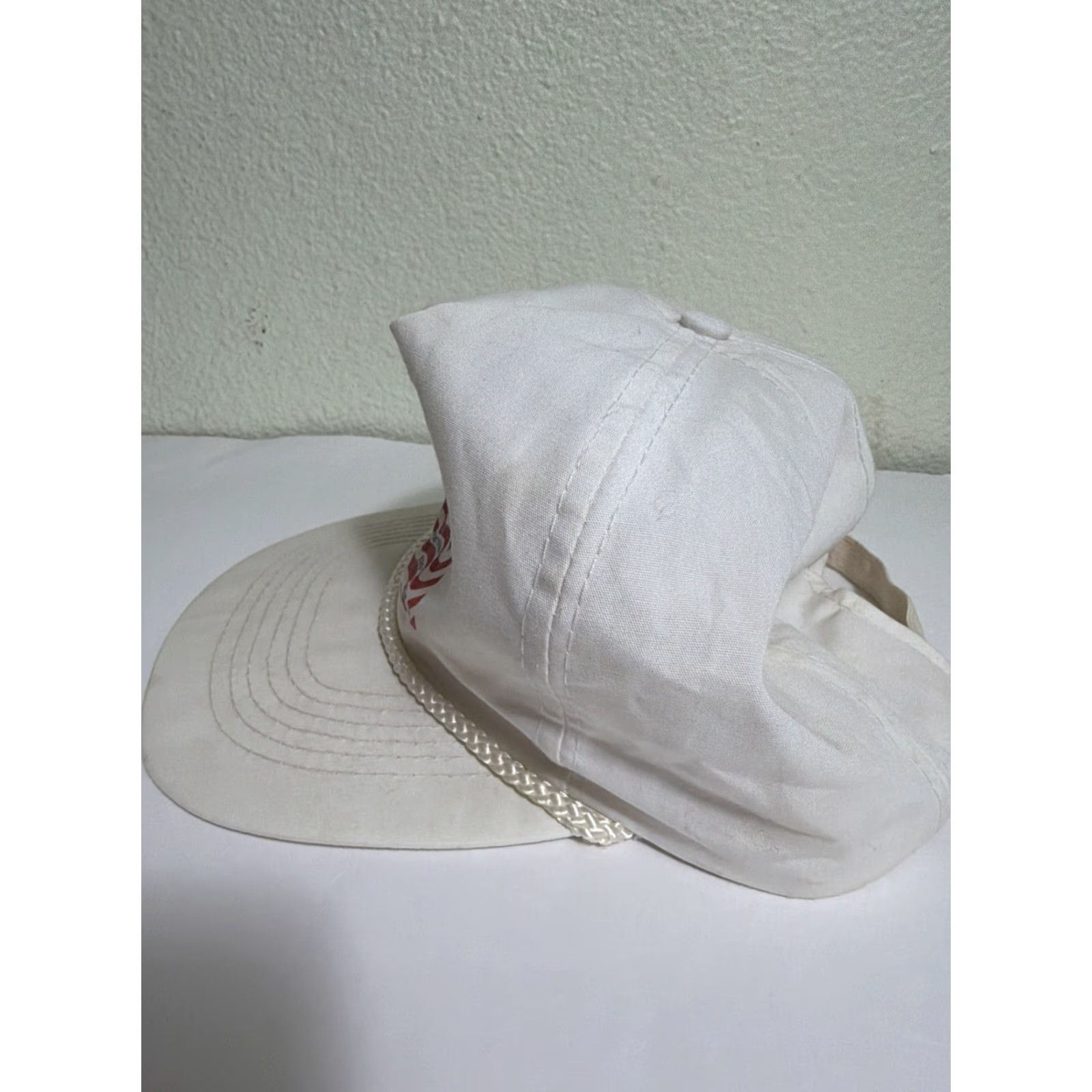 Vintage VINTAGE Clinton’s Nuts Strapback Hat White Adjustable Baseball Cap Men One Size 90s Politics Size ONE SIZE - 7 Thumbnail