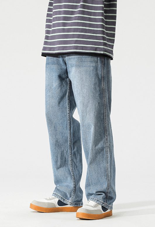 Japanese Brand × Jean Japanese trendy straight retro casual versatile jeans Size US 32 / EU 48 - 4 Thumbnail