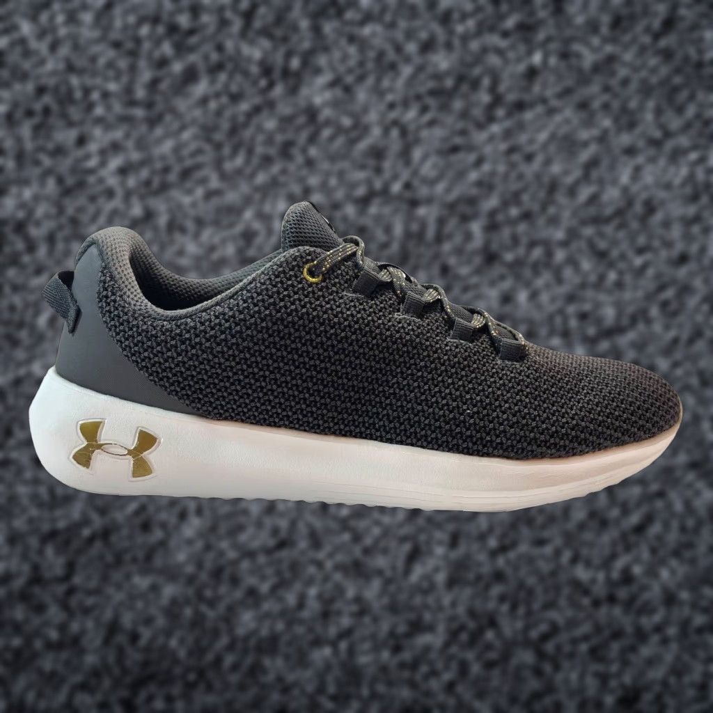 Under Armour Ripple MTL UA White Grey Gold Running Sneakers Womens