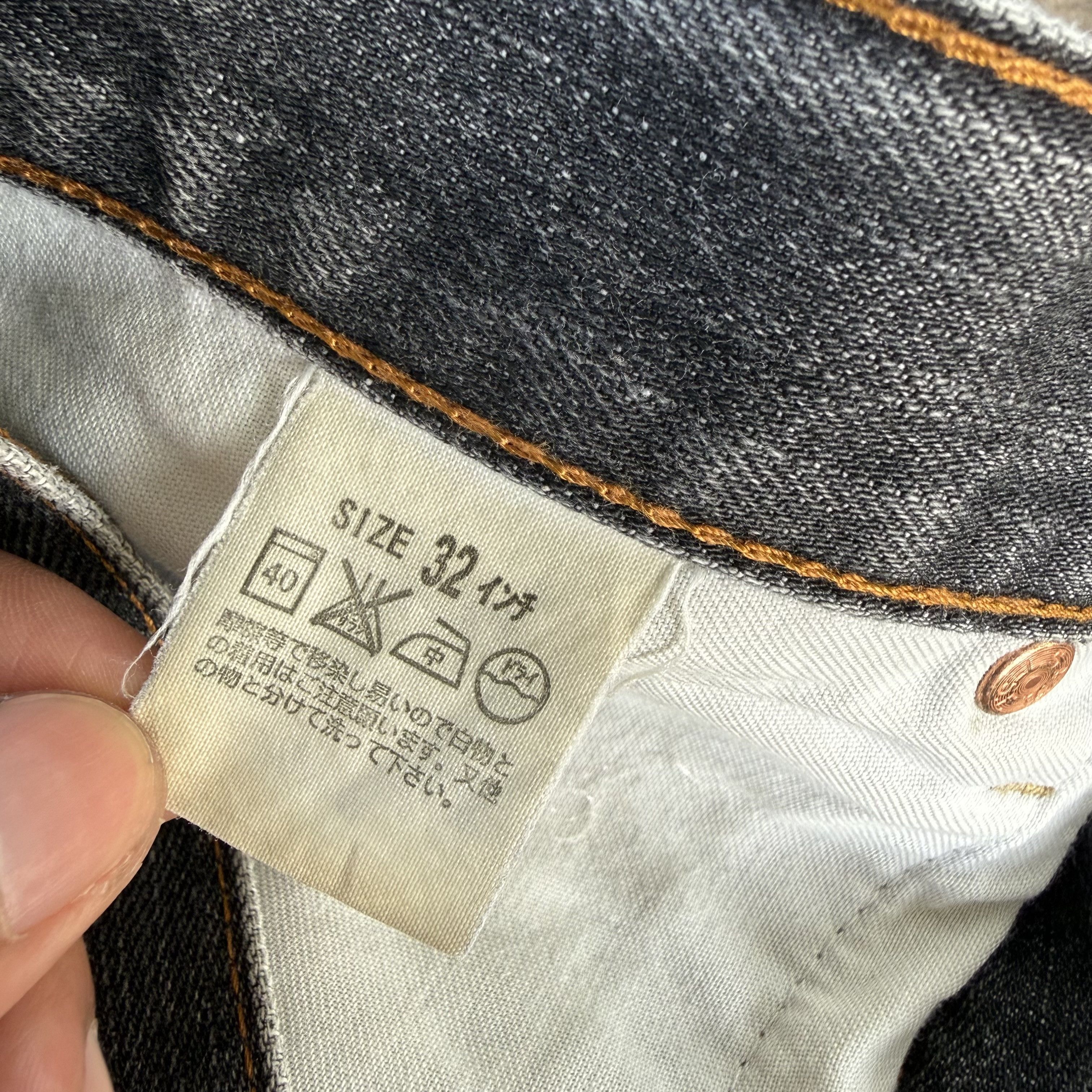 Levi's Vintage Clothing W32x29 Vintage Levi's 503 Faded Black Denim Jean Pants Size US 32 / EU 48 - 15 Thumbnail