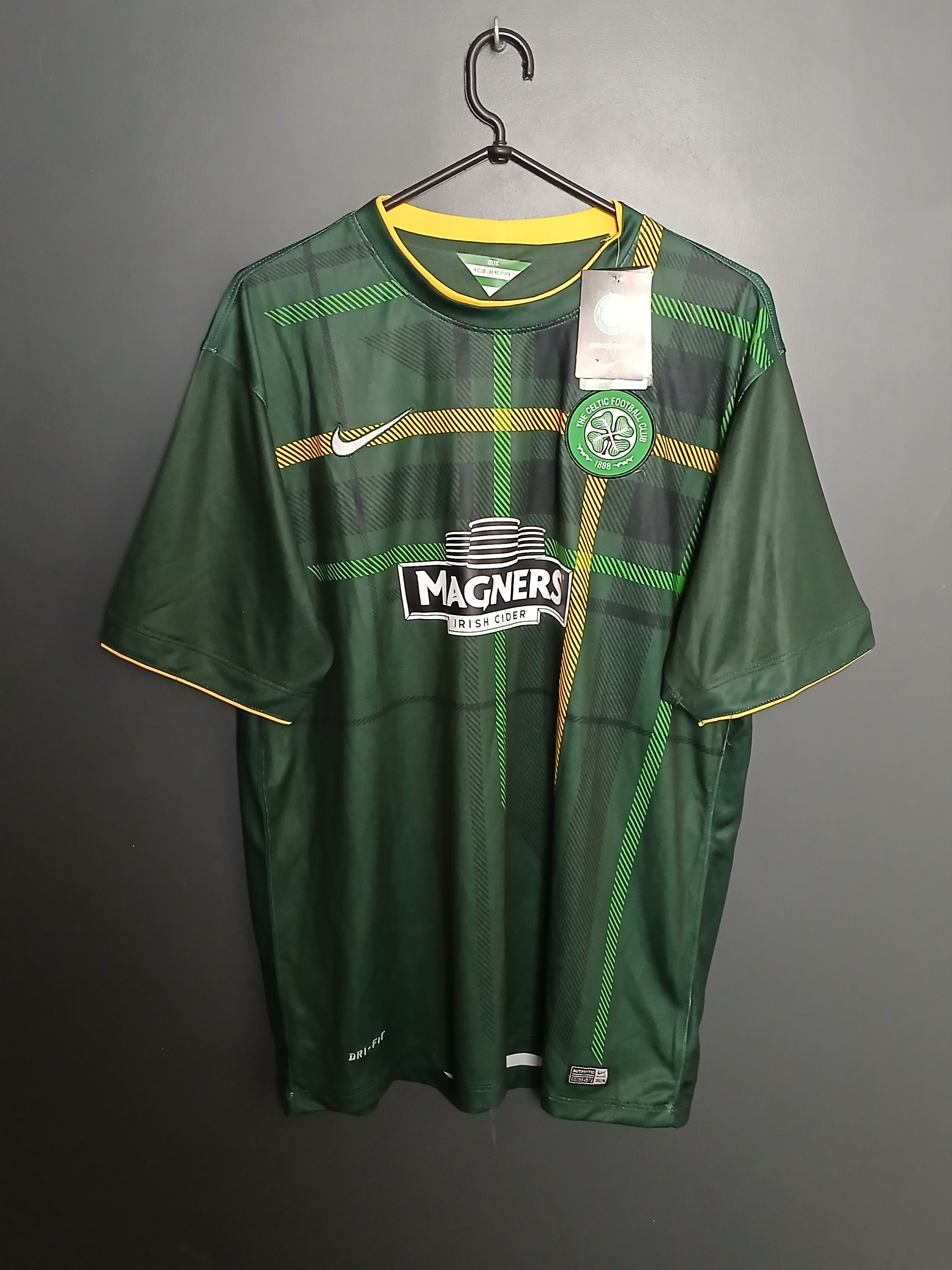 Nike Celtic 14/15 Away Football Jersey T-Shirt Size US XXL / EU 58 / 5 - 1 Thumbnail