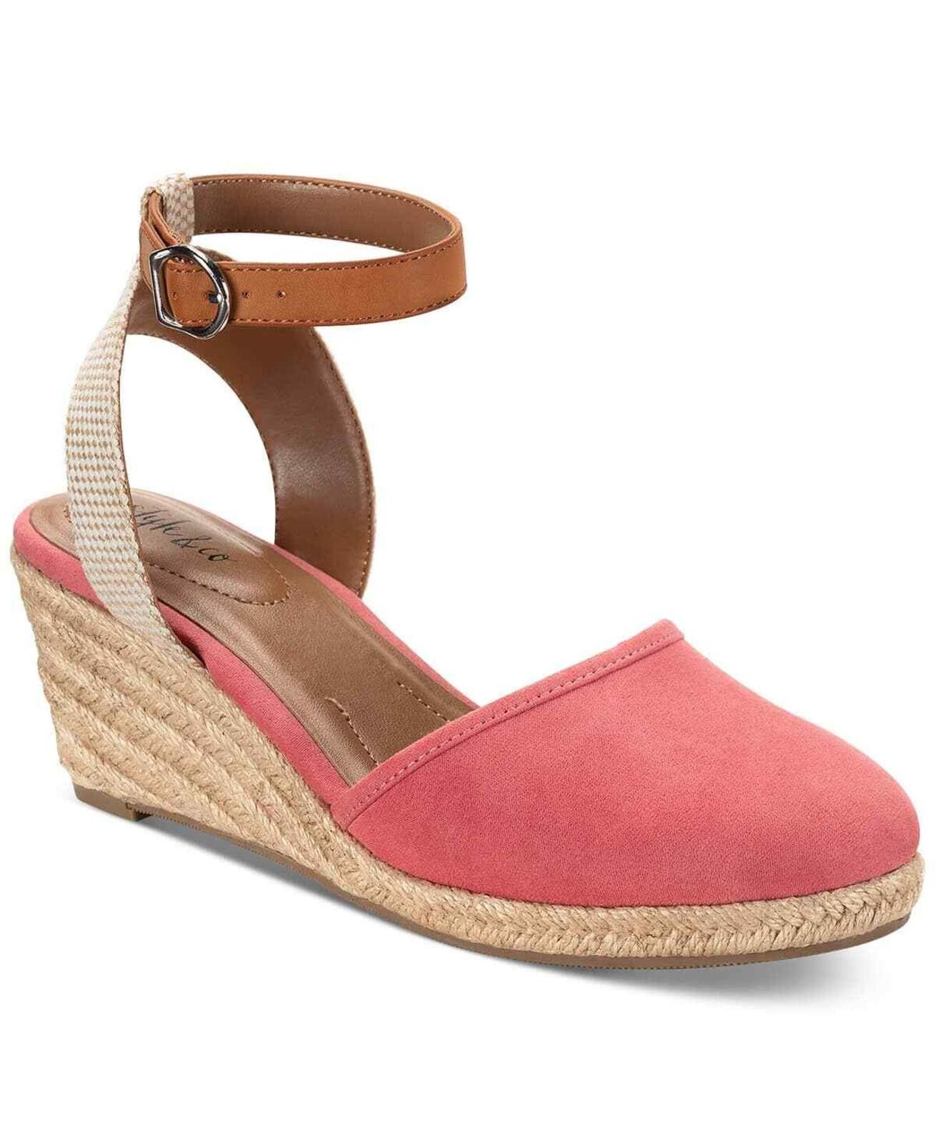 Style & Co Style & Co Pink Mailena Wedge Espadrille Sandals Size US 10.5 / IT 40.5 - 1 Thumbnail