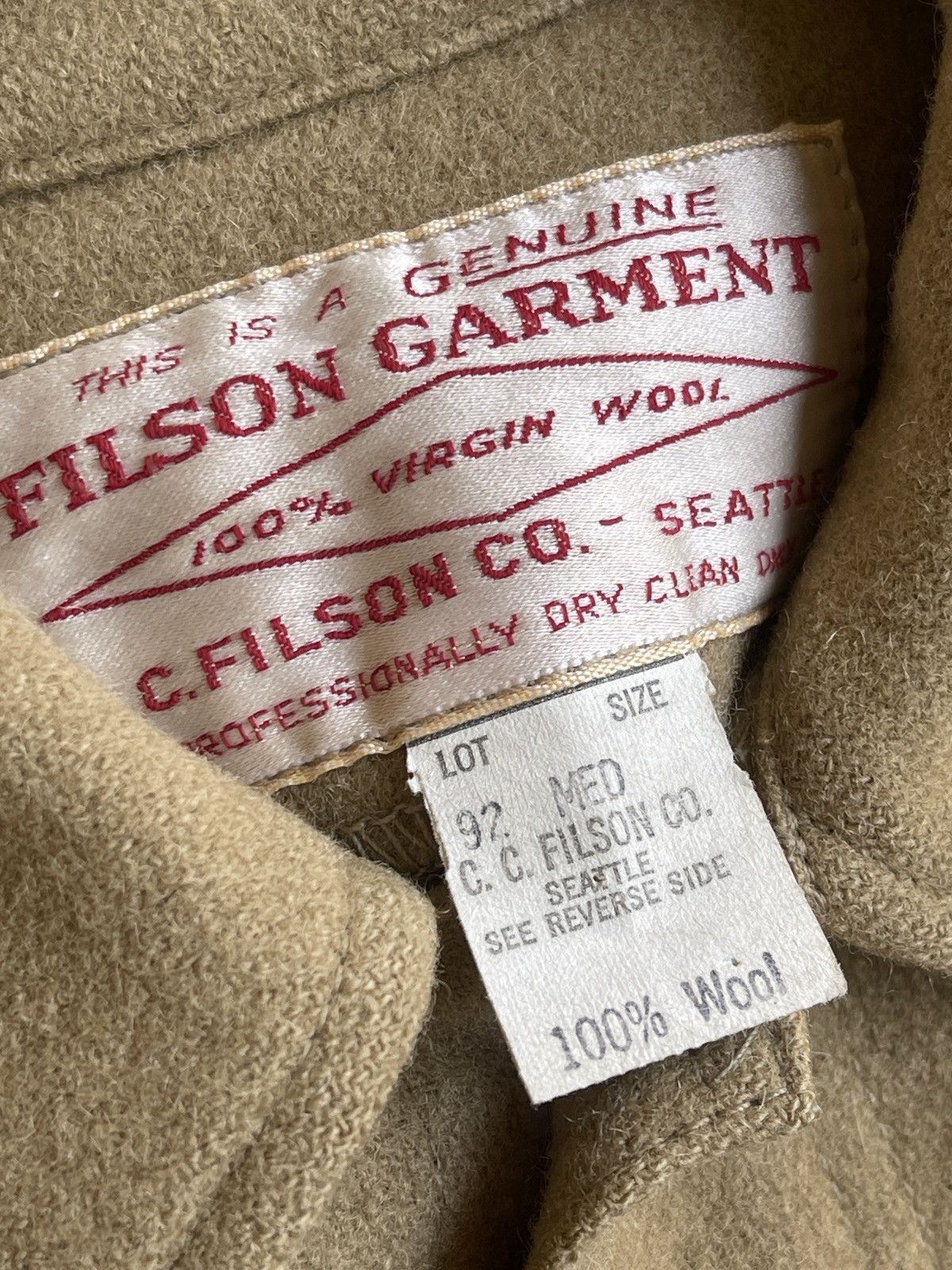 Filson Vintage Filson Garment Wool Shirt Size US M / EU 48-50 / 2 - 5 Thumbnail