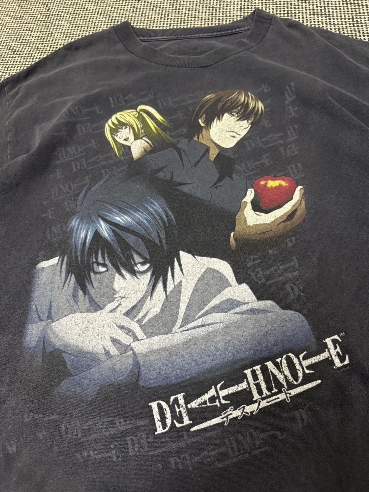 Anime × Vintage Vintage Death Note L.K.M Skull Tag Tshirt Size US L / EU 52-54 / 3 - 1 Thumbnail