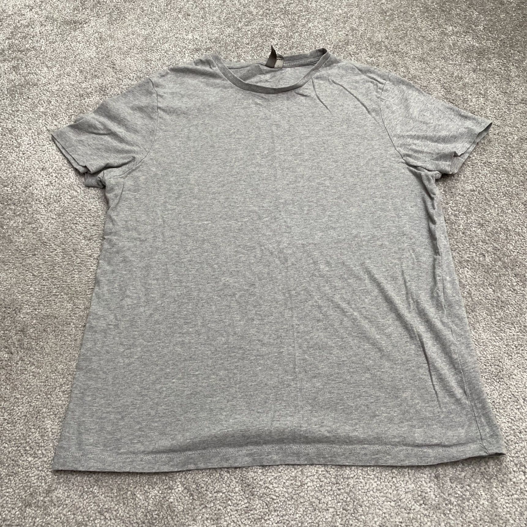 Asos ASOS Basic T-Shirt Unisex Large Gray Crew Neck Short Sleeve Casual Cotton Tee Size L / US 10 / IT 46 - 2 Thumbnail