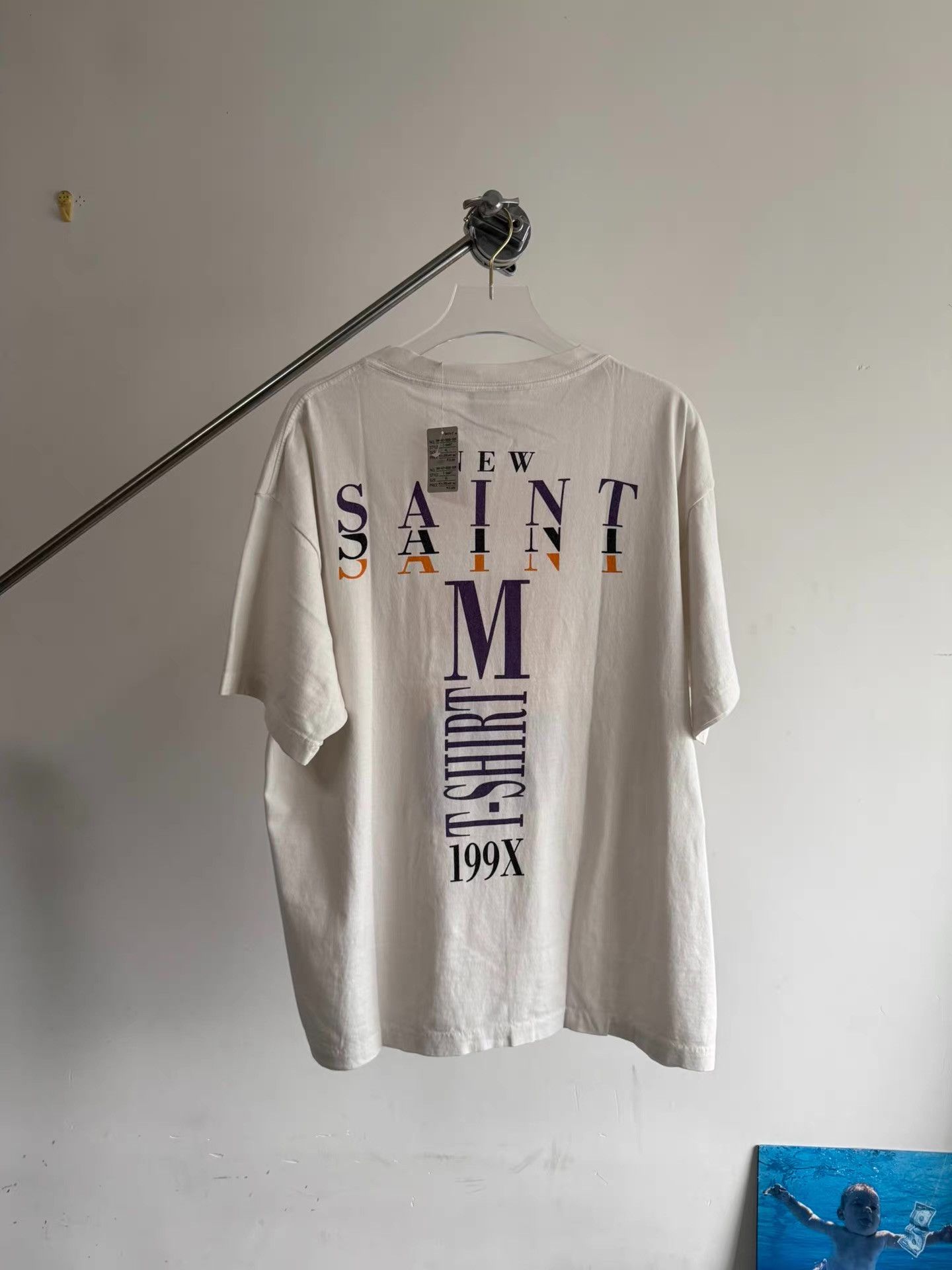 Saint Michael Saint Michael white washed short-sleeve T-shirt Q17 Size US XL / EU 56 / 4 - 2 Thumbnail