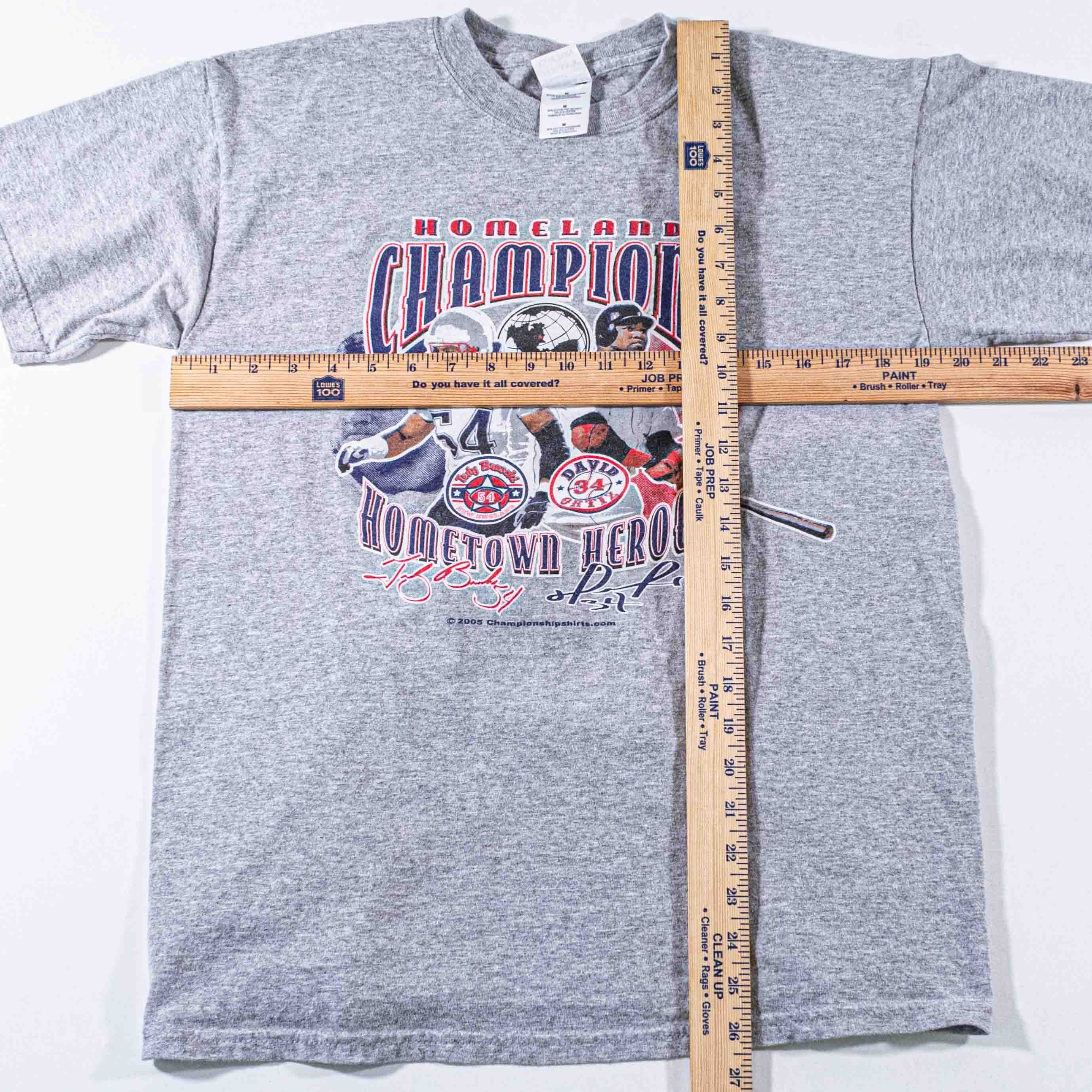 Vintage Tedy Bruschi David Ortiz Shirt Boston Hometown Heroes 2005 Size US M / EU 48-50 / 2 - 3 Thumbnail