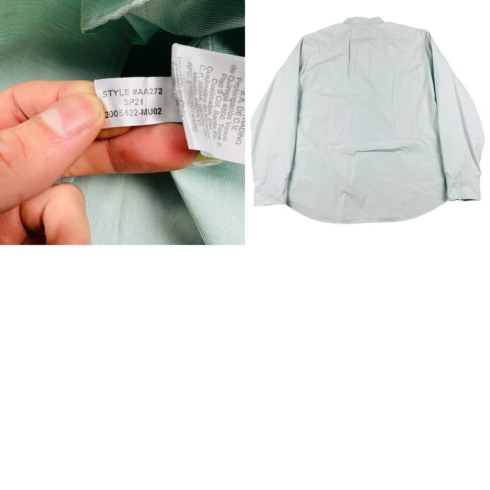 Vintage J Crew Shirt Mens XL Organic Cotton Classic Fit Mint Green Button-Down Stretch Size US XL / EU 56 / 4 - 8 Thumbnail
