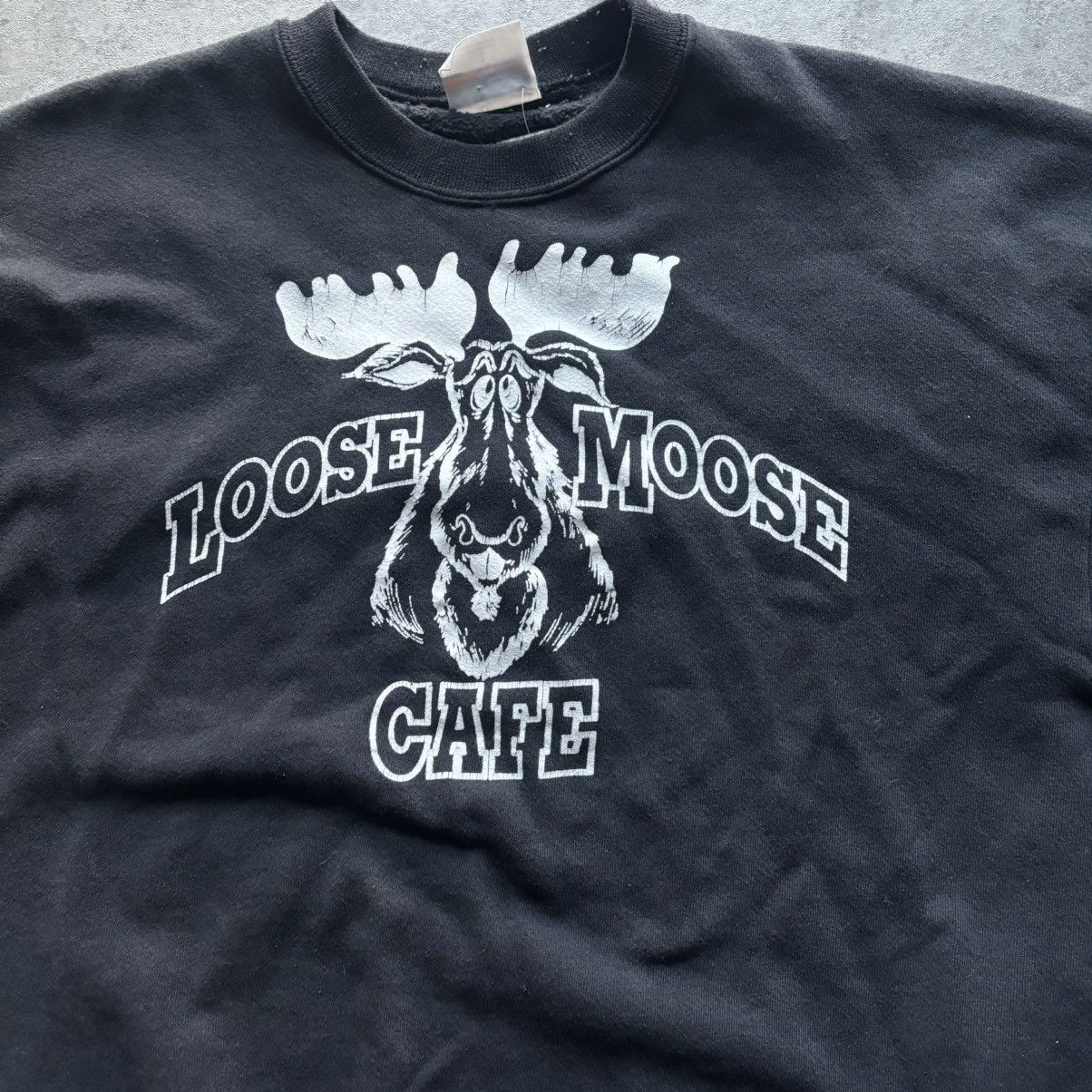 Other Vintage black loose moose cafe double sided graphiccrewneck Size US L / EU 52-54 / 3 - 3 Thumbnail