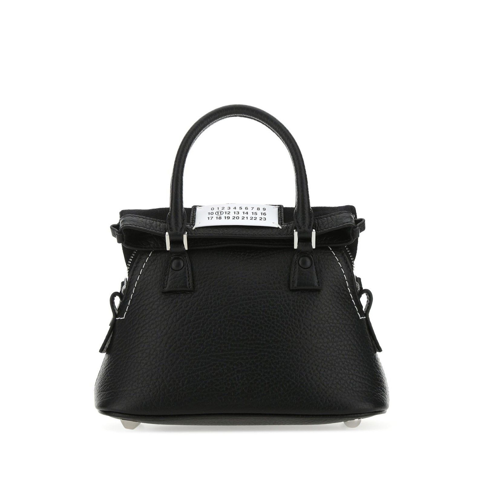 Maison Margiela MAISON MARGIELA 5AC Classique Micro Black Leather Top Handle Size ONE SIZE - 1 Thumbnail
