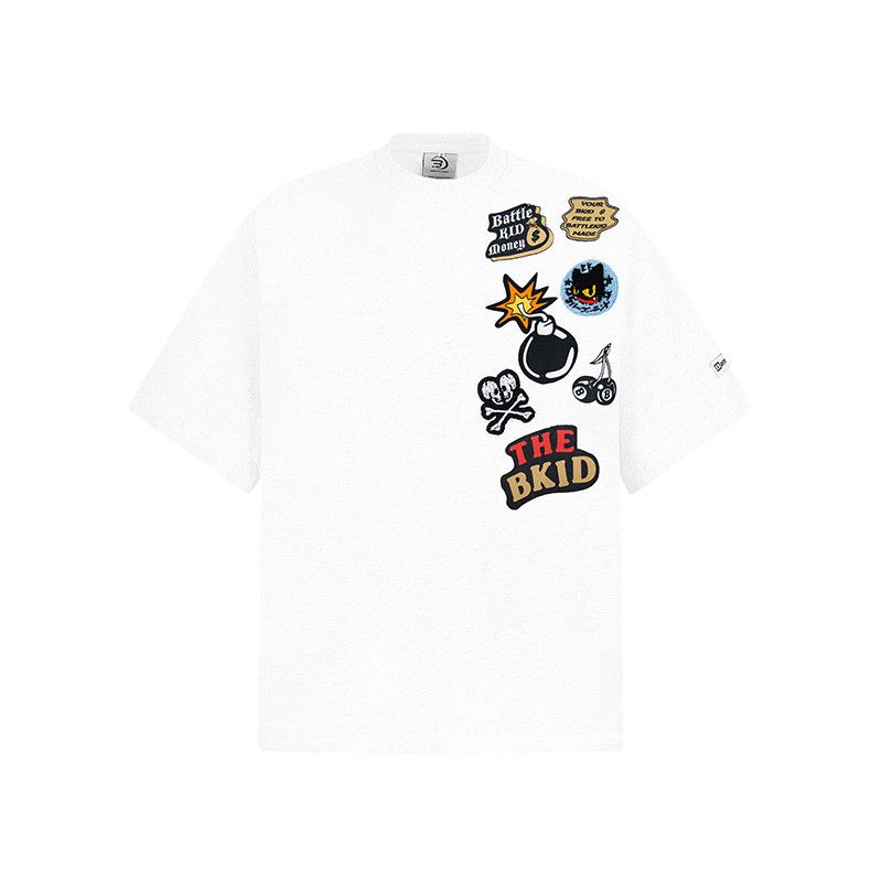 Japanese Brand American-style fun cartoon embroidered short-sleeved T-shirt Size US M / EU 48-50 / 2 - 2 Thumbnail