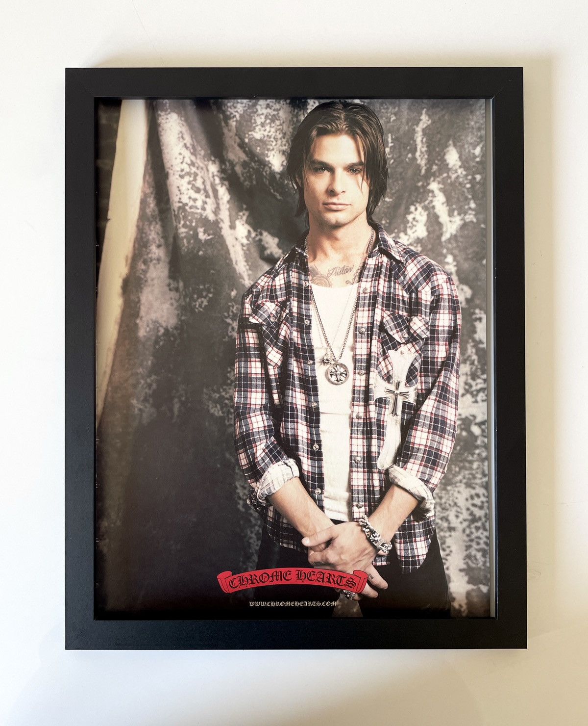 Chrome Hearts × Vintage Chrome Hearts Poster framed 9x11 Size ONE SIZE - 1 Thumbnail