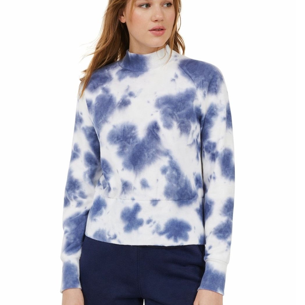 Other Pink Rose Tie Dyed Mock Neck Sweatshirt Long Sleeve Tee S M Size M / US 6-8 / IT 42-44 - 1 Thumbnail