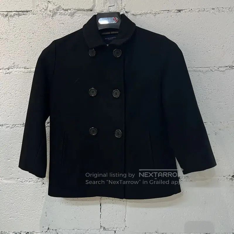 Burberry Burberry Black Wool Blend Women's Trench Coat. Size S / US 4 / IT 40 - 1 Thumbnail