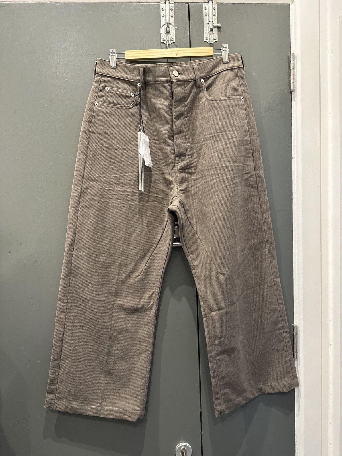 Pre-owned Rick Owens Geth Jeans In Dark Dust