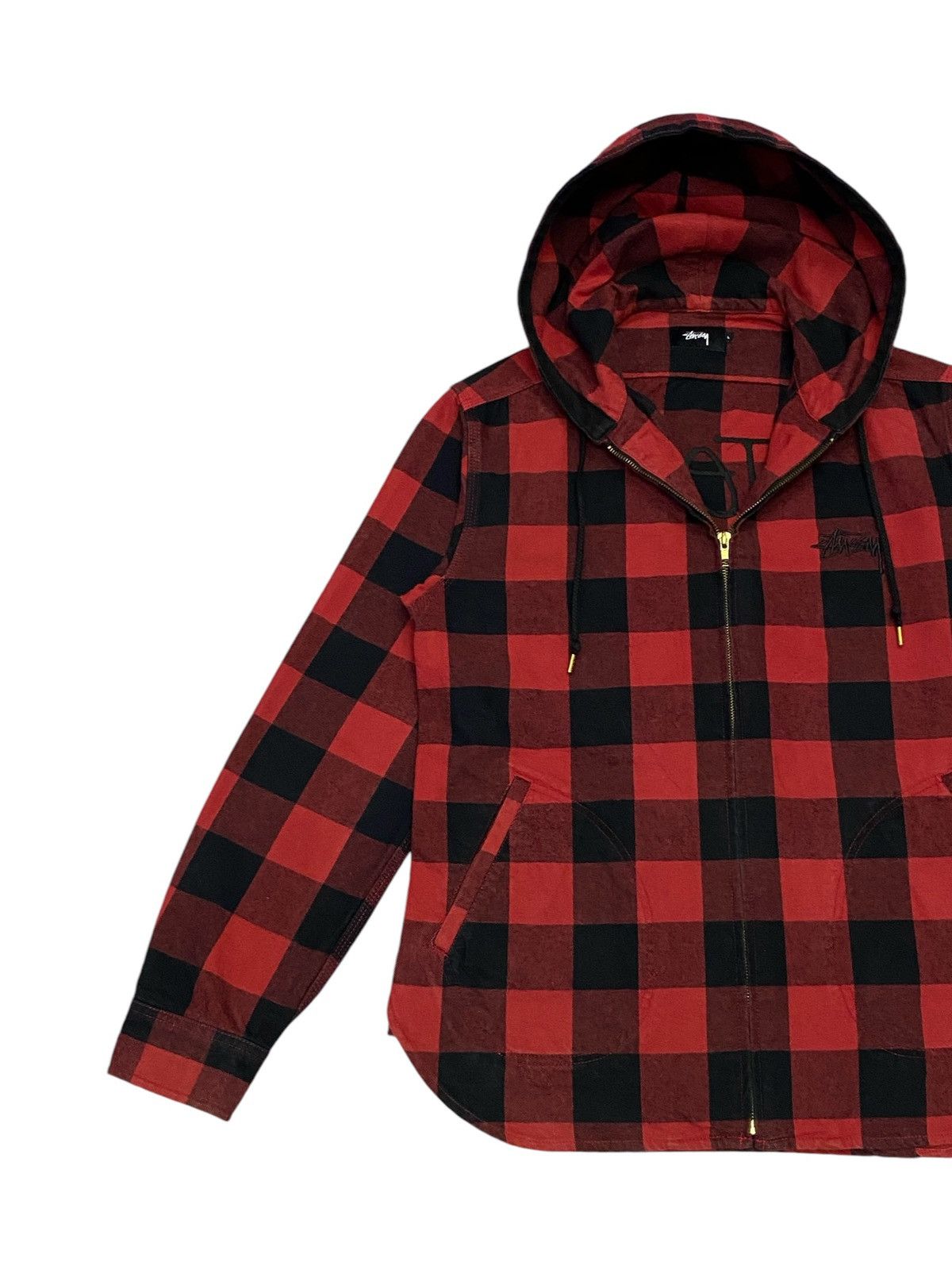 Stussy International Tribe Flannel Zipper Hoodie