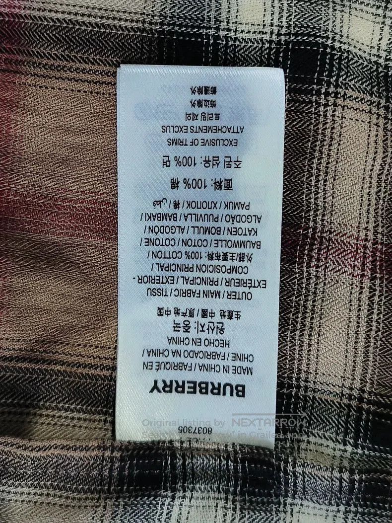 Burberry Burberry Check Flannel Button. Size US XS / EU 42 / 0 - 5 Thumbnail