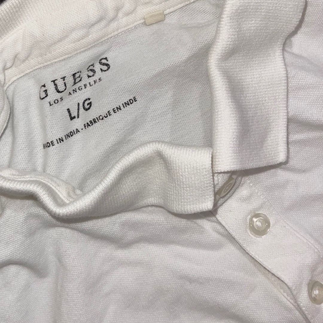 Guess Guess Los Angeles Logo Polo Shirt Short Sleeve Large Preppy Size US L / EU 52-54 / 3 - 3 Thumbnail