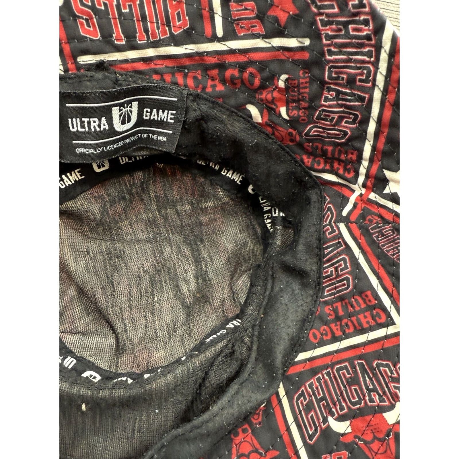 NBA Ultra Game Chicago Bulls Black & Red Bucket Hat Men One Size Size ONE SIZE - 5 Thumbnail