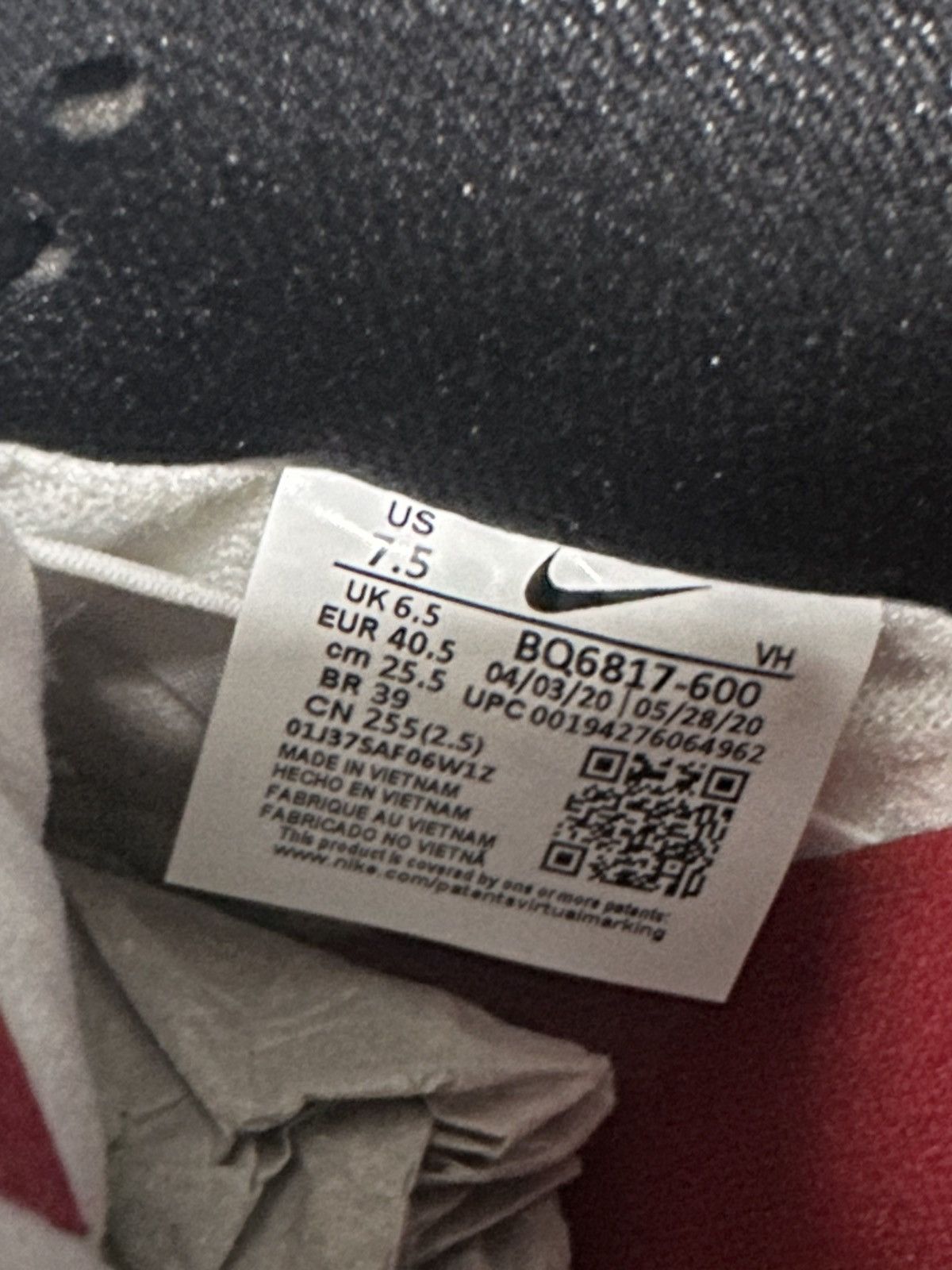 Nike Nike SB Dunk Low Pro J-Pack Chicago (2020) Size US 7.5 / EU 40-41 - 6 Thumbnail