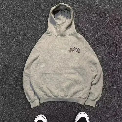 Other Grey washed retro basketball print hoodie Size US L / EU 52-54 / 3 - 6 Thumbnail