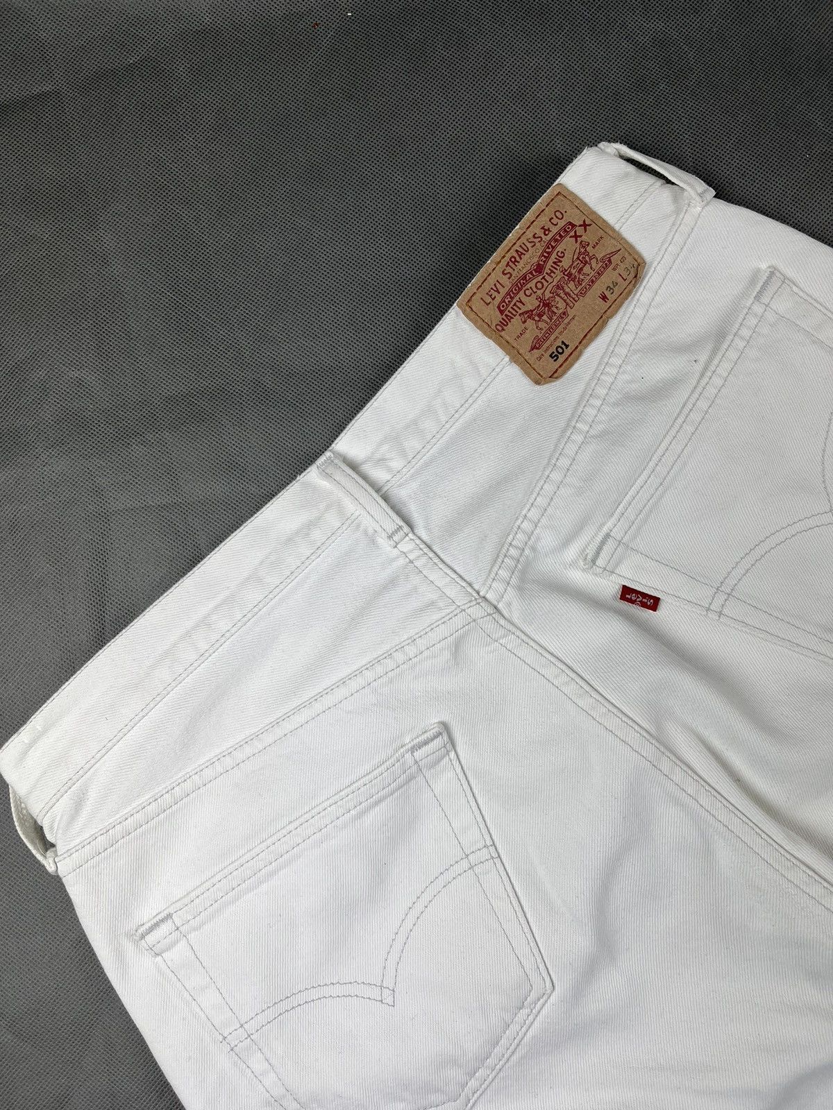 Levi's Levi’s 501 jeans white denim 90s made in Belgium Size US 34 / EU 50 - 5 Thumbnail