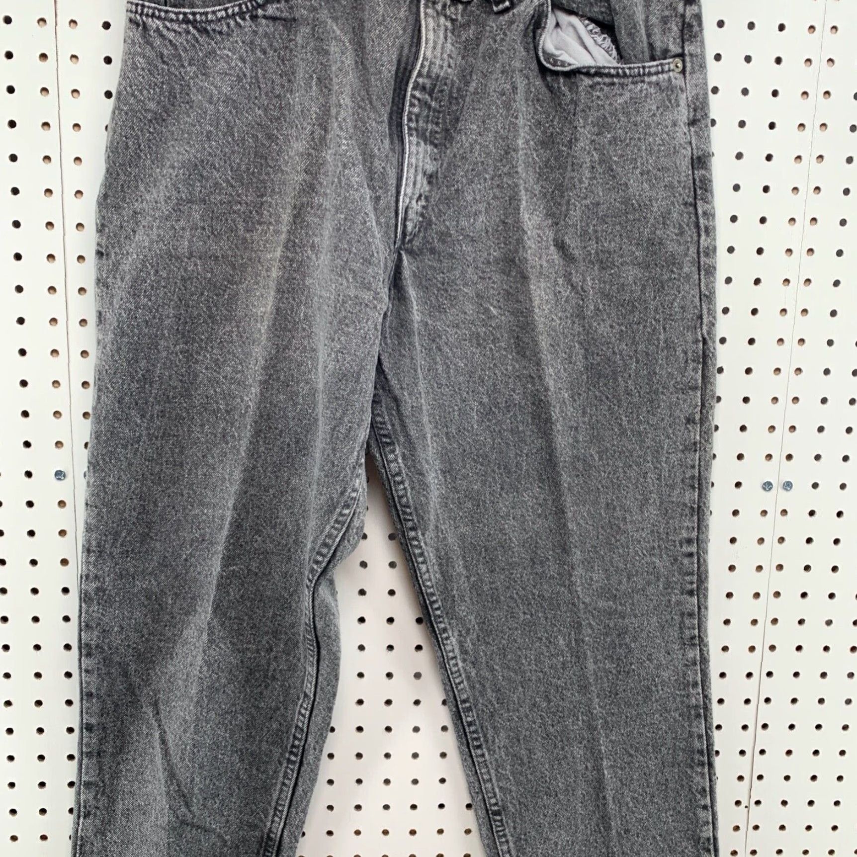 Denime VINTAGE Britania Jeans Men 34x29 Denim Black 90s Straight Regular 34x29 Mens Black 90s Brittania Jeans Size US 34 / EU 50 - 6 Thumbnail