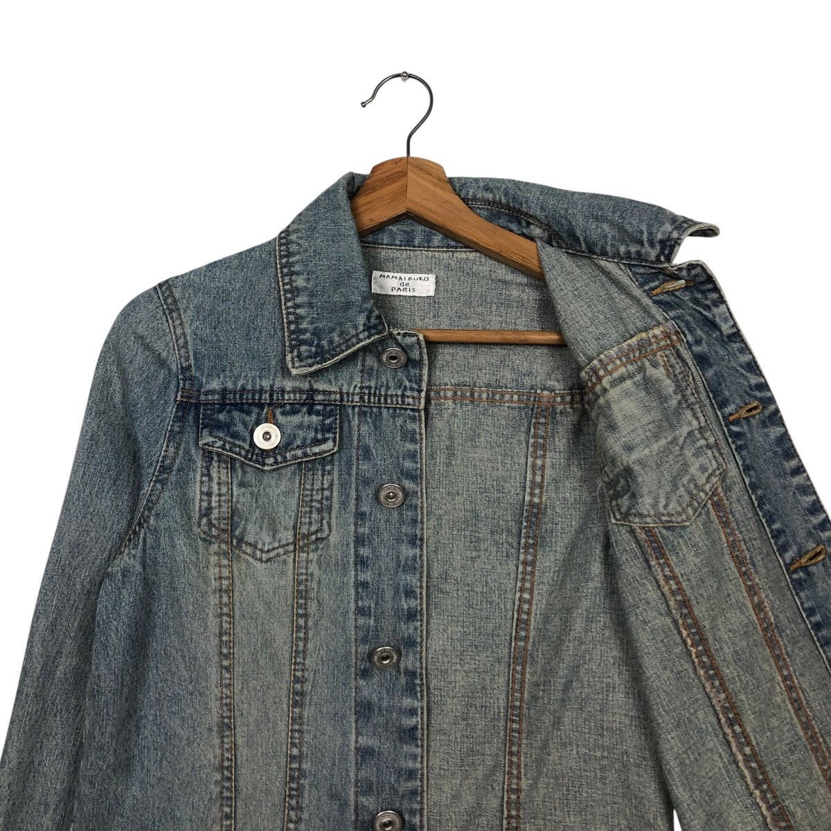 Hysteric Glamour 📌Vintage Cropped Biker Denim Jacket Mamaikuko de Paris Size US M / EU 48-50 / 2 - 12 Thumbnail